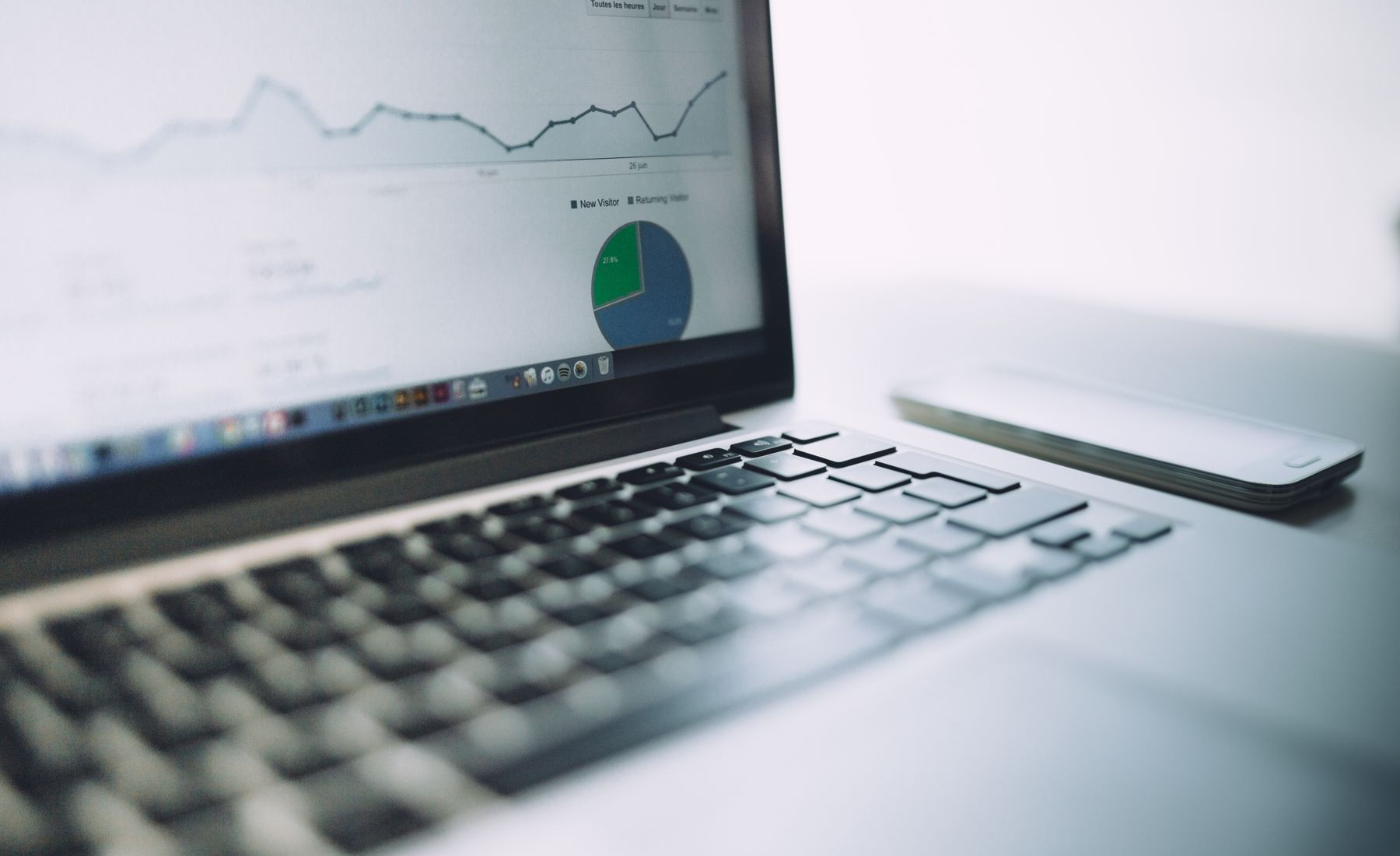 Analytics dashboard showing performance data and trends